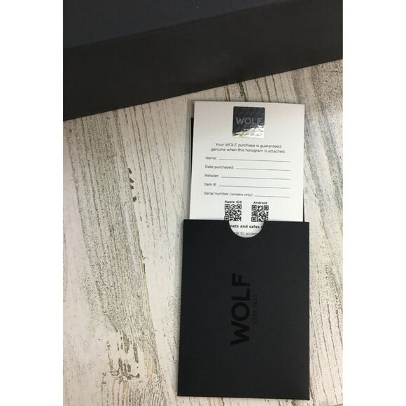 PACKAGING ONLY Box from WOLF Mustard Maria Medium Travel Jewelry Case - Picture 5 of 12